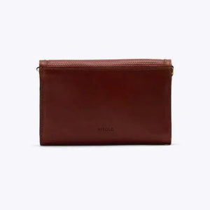Nisolo Cleo Leather Convertible Crossbody Clutch by Mission Mercantile Leather Goods, natural skincare detail photo 9
