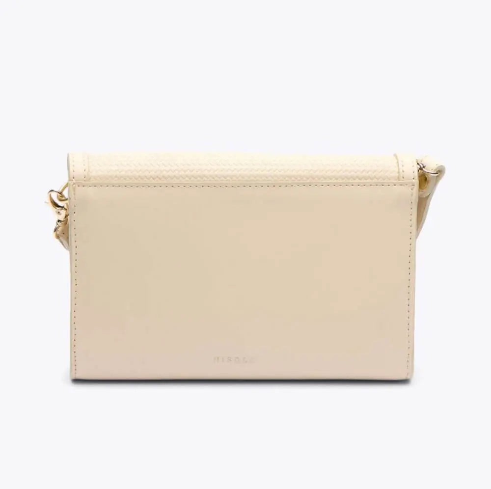Nisolo Cleo Leather Convertible Crossbody Clutch by Mission Mercantile Leather Goods, natural skincare detail photo 16