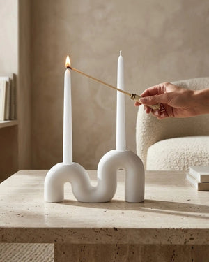 Nordic Candle Holder by Believe Candle, scented candle detail photo 2
