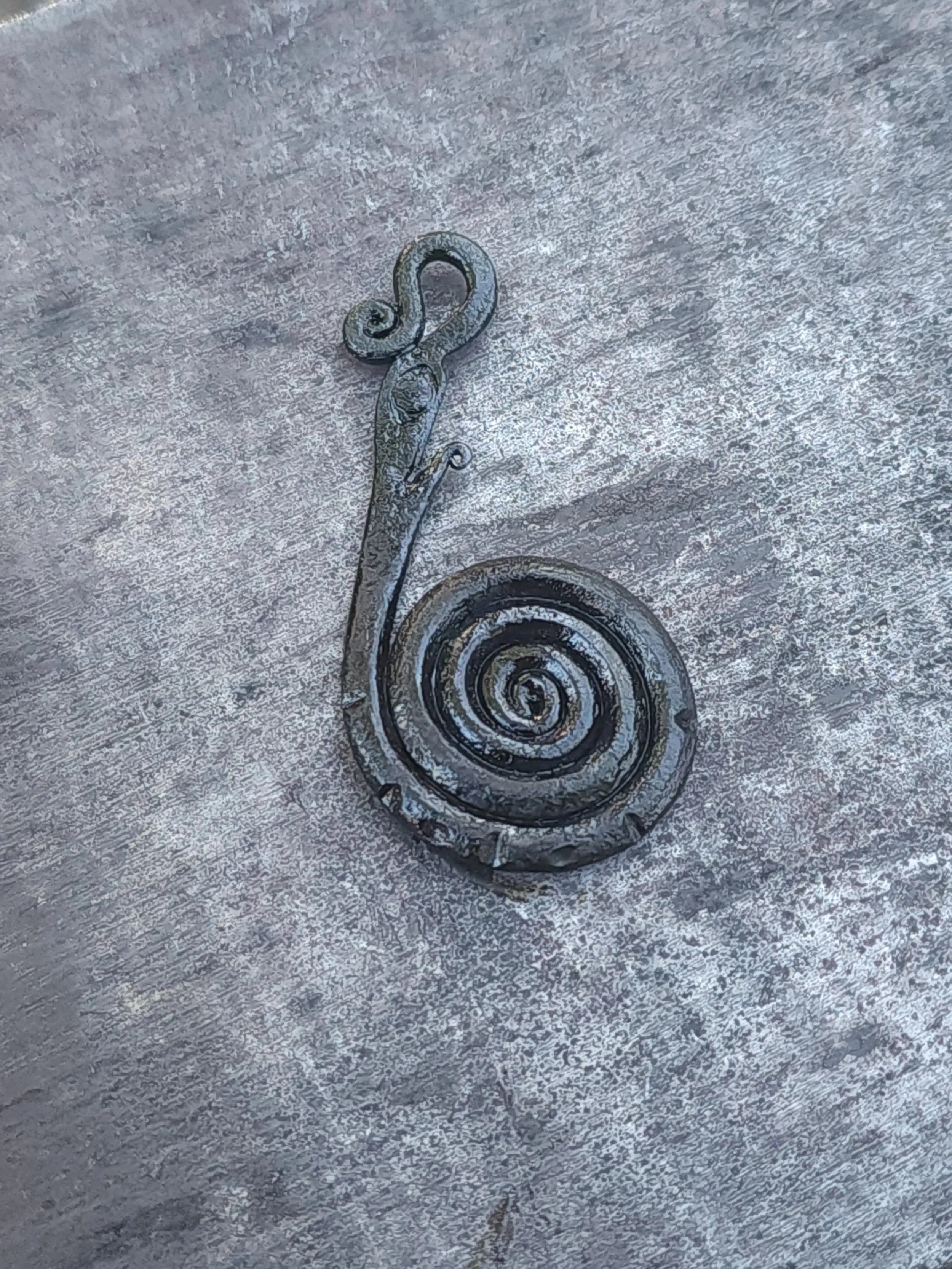 Norse Pendant by Redbeard's Forge LLC, handmade jewelry detail photo 2