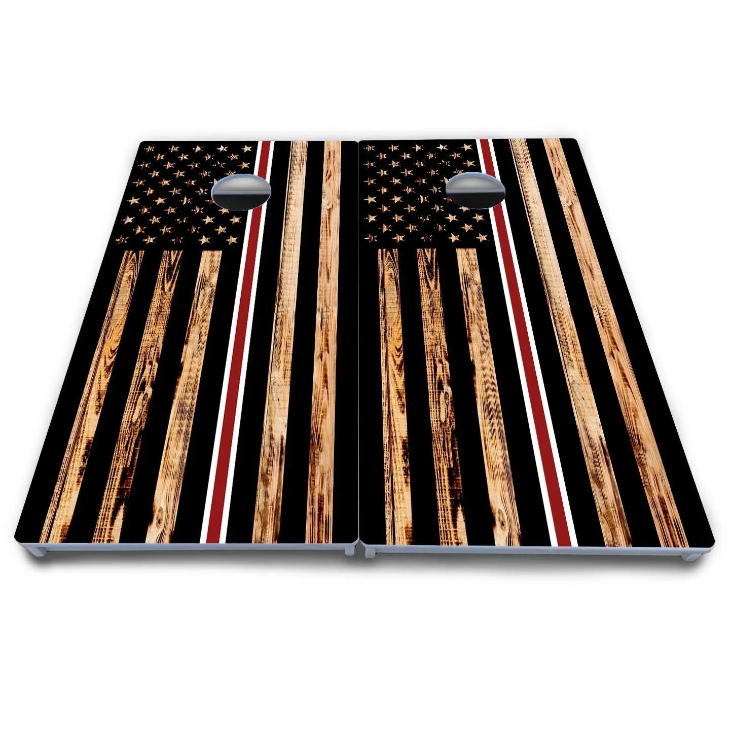 Nurse Thin Line Flag Cornhole Boards - All Weather Series by Cornhole Solutions, custom cornhole board detail photo 4