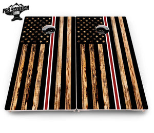 Nurse Thin Line Flag Cornhole Boards - Pro Solution Elite Series by Cornhole Solutions, custom cornhole board detail photo 4