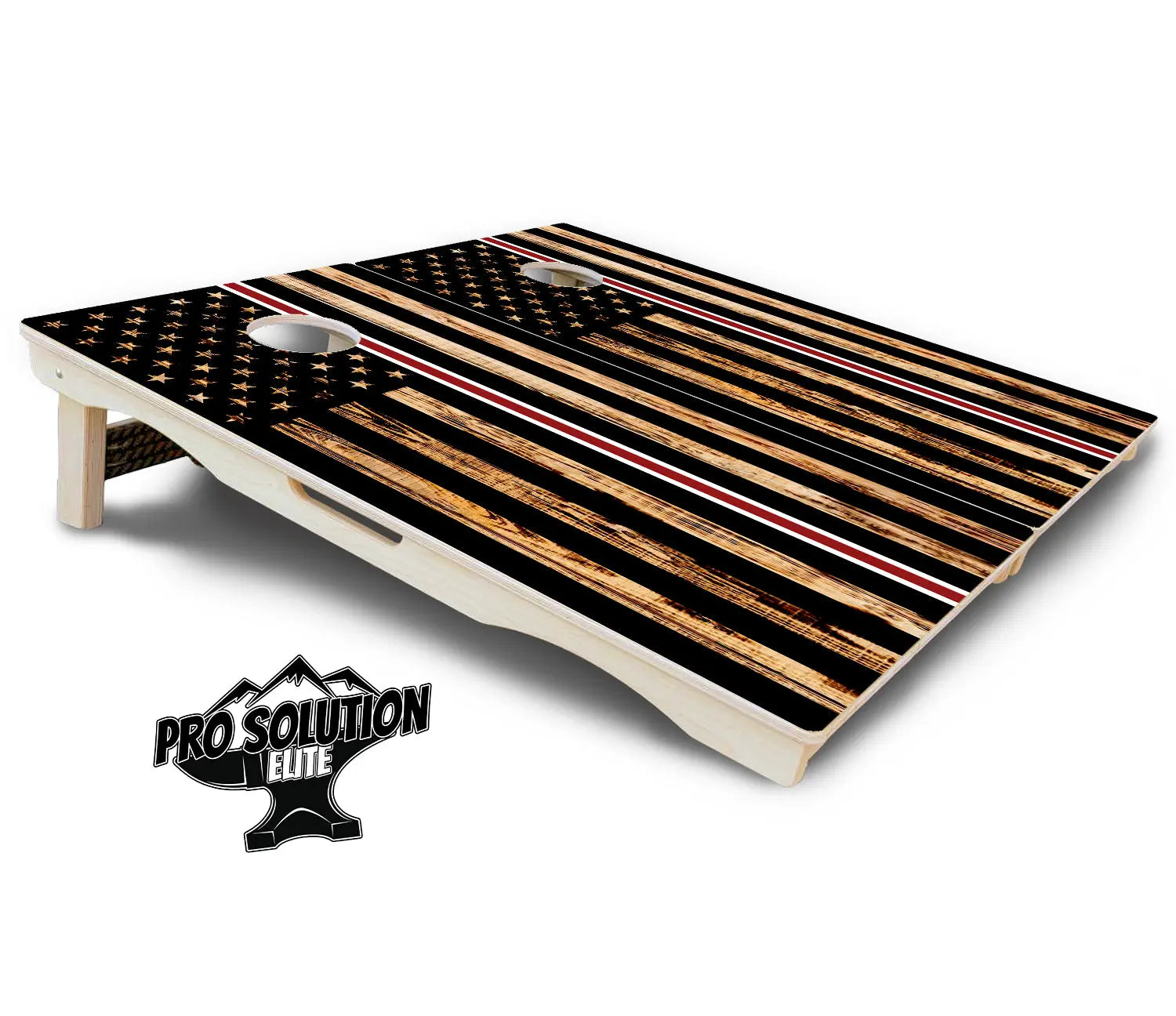 Nurse Thin Line Flag Cornhole Boards - Pro Solution Elite Series by Cornhole Solutions, custom cornhole board detail photo 5