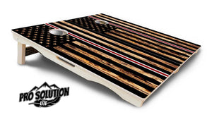 Nurse Thin Line Flag Cornhole Boards - Pro Solution Lite Series by Cornhole Solutions, custom cornhole board detail photo 5