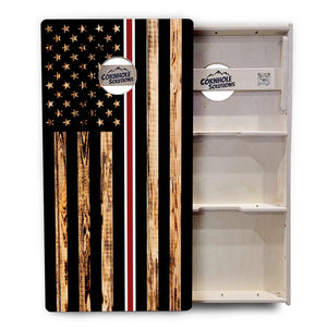 Nurse Thin Line Flag Cornhole Boards - Professional Tournament Series by Cornhole Solutions, custom cornhole board detail photo 3