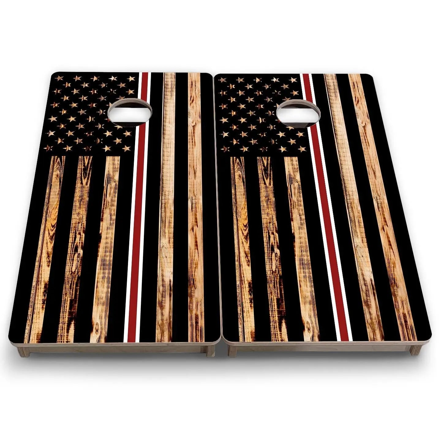 Nurse Thin Line Flag - Mini or Vacation Size Cornhole Boards by Cornhole Solutions, custom cornhole board detail photo 7