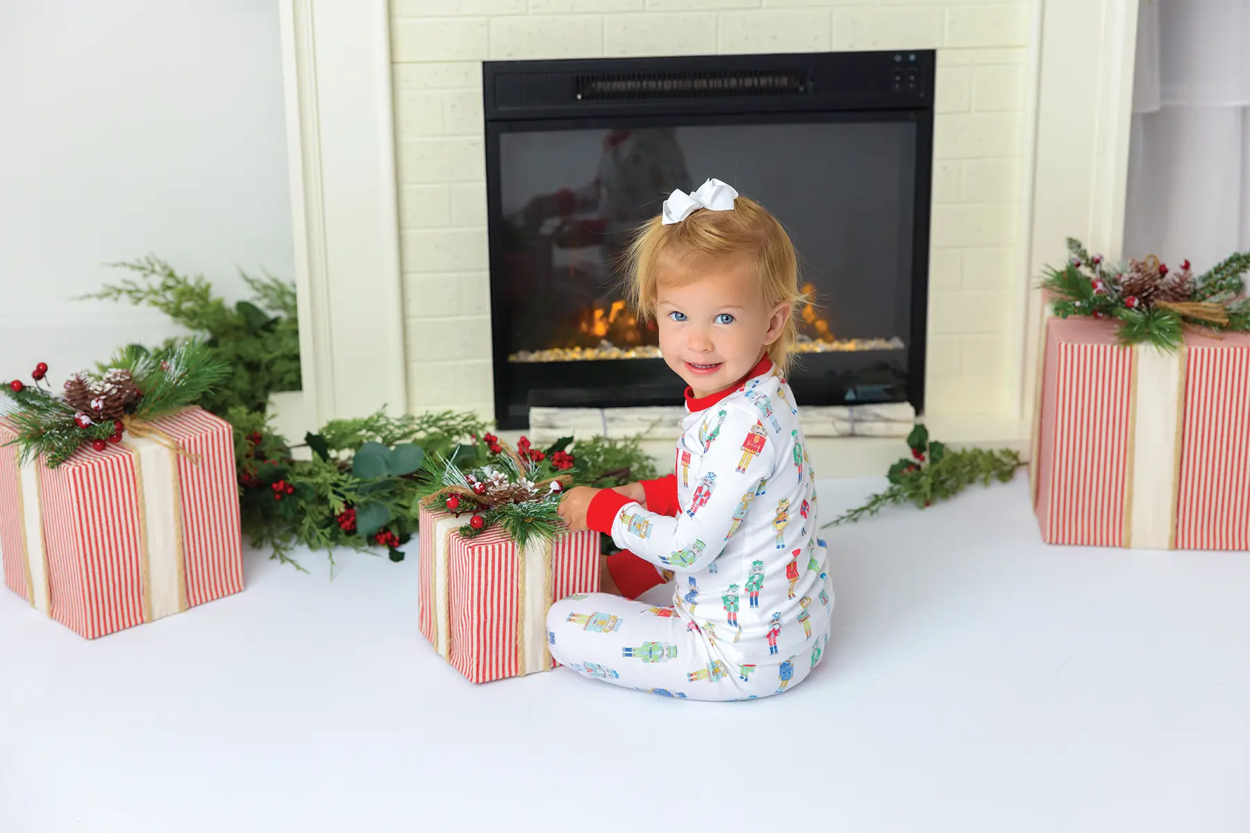 Nutty or Nice Organic Cotton Pajama Set by Nola Tawk, Southern food gift detail photo 4