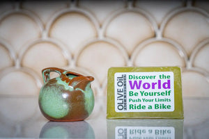 OLiVE OiL FACE & BODY SOAP 5 oz. by Essential Journeys, natural skincare detail photo 2