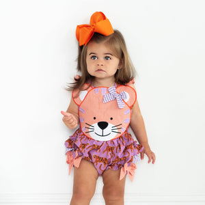 Orange & Purple Tiger Bubble by Seven Lantern Lane