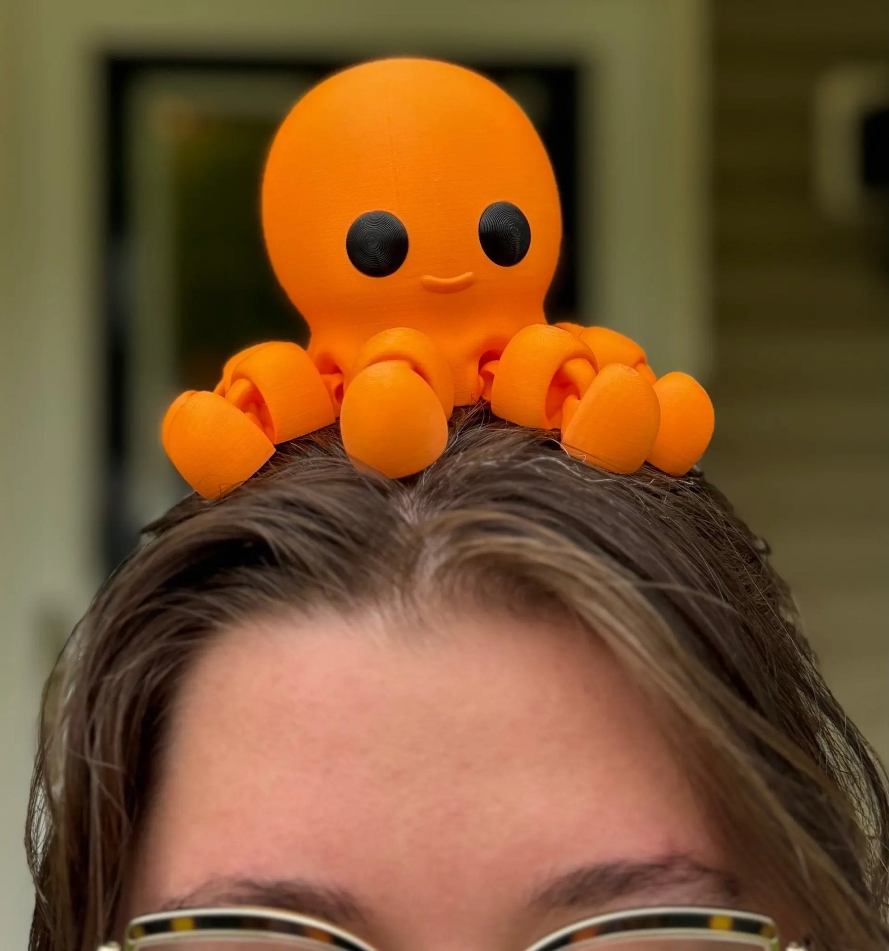 Octopus 3D Printed Fidget Toy | Large Sea Creature Sensory Toy by Mushroom Lady Co, paper gift detail photo 2