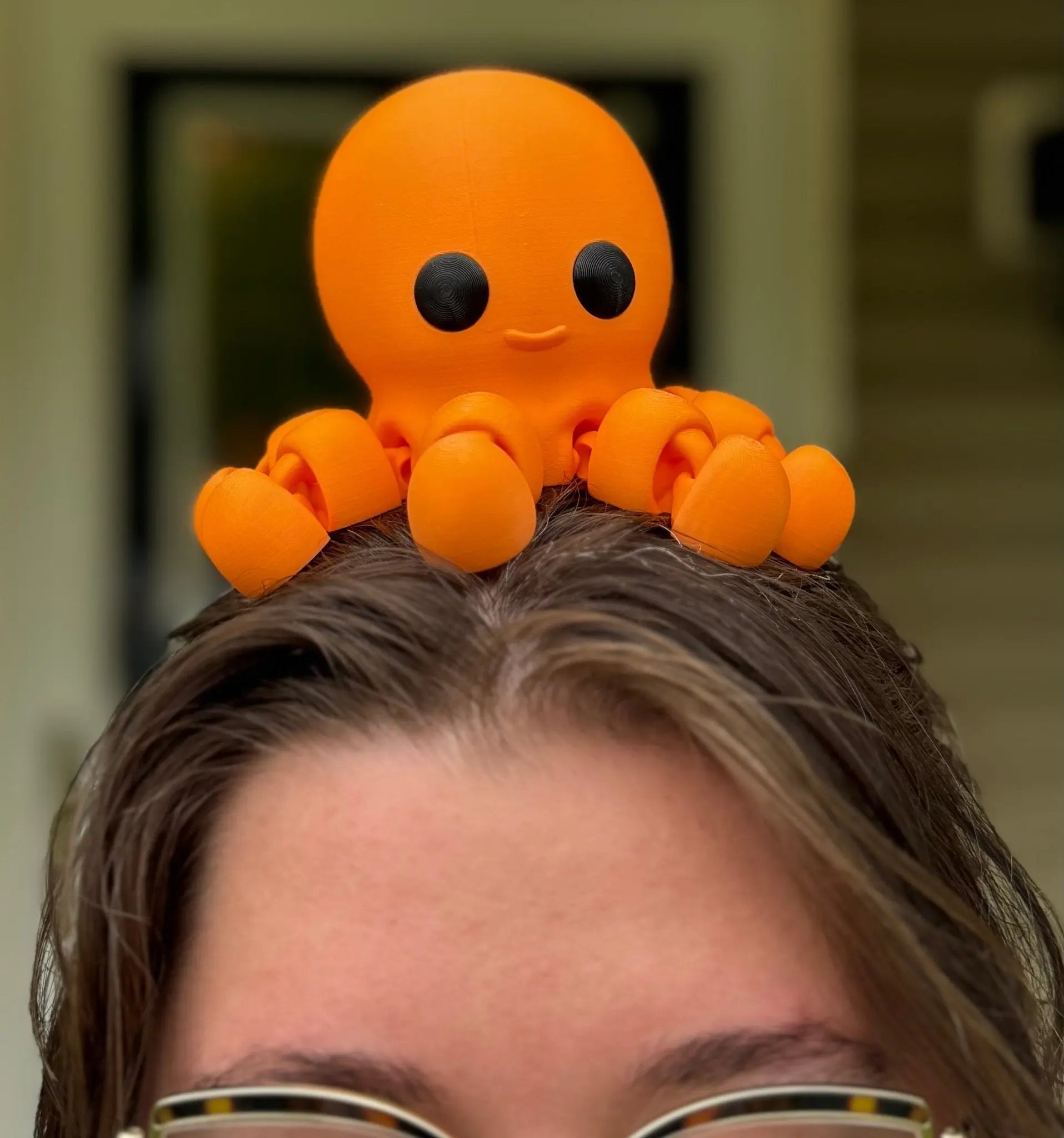 Octopus 3D Printed Fidget Toy | Large Sea Creature Sensory Toy by Mushroom Lady Co, paper gift detail photo 2