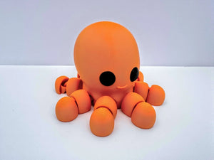Octopus 3D Printed Fidget Toy | Large Sea Creature Sensory Toy by Mushroom Lady Co, paper gift detail photo 3