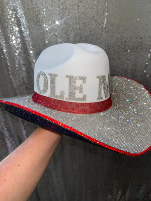 Ole Miss Hat by Rhinestone Cowgirl, Southern lifestyle apparel detail photo 2