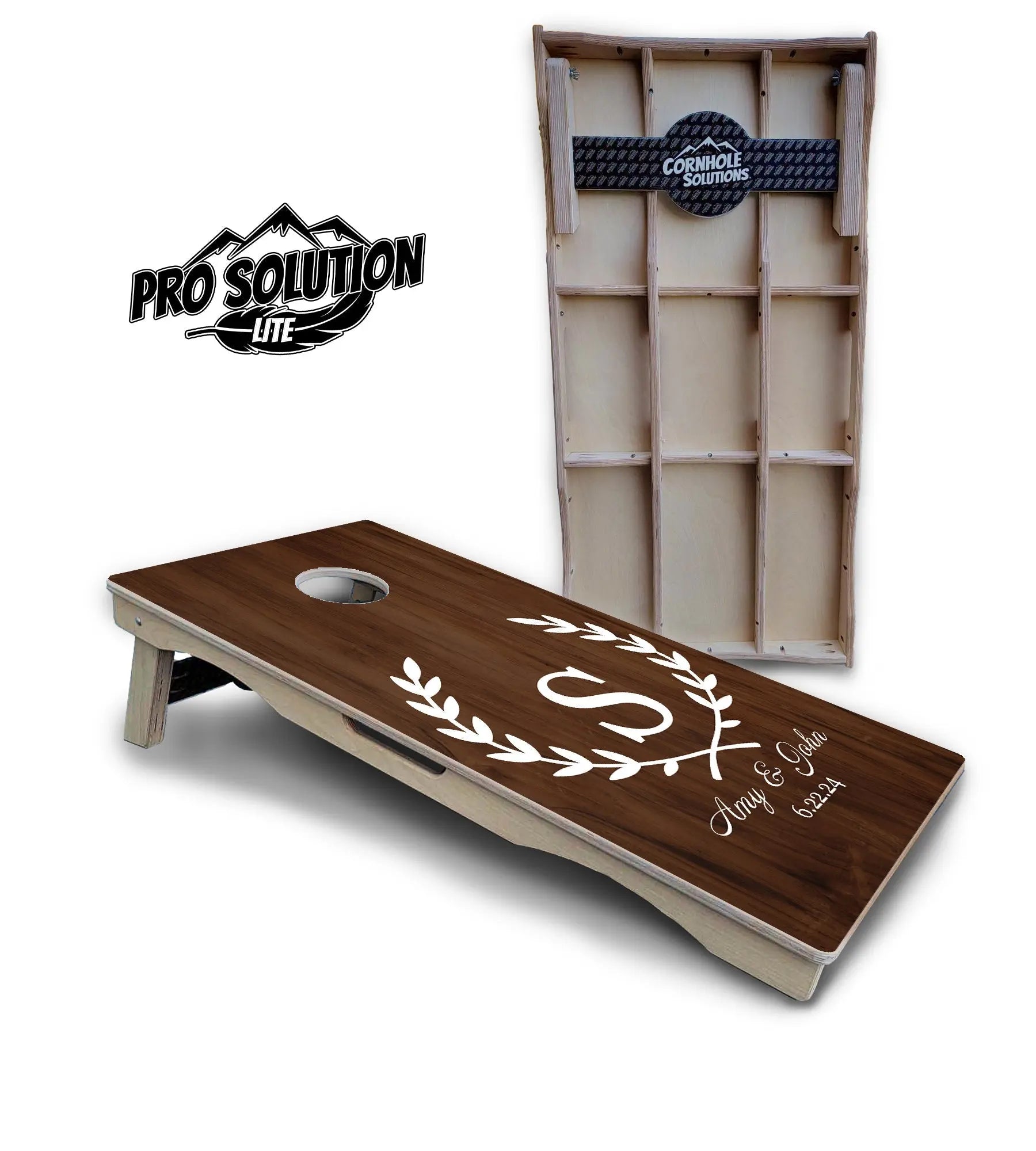 Open Laurel Cornhole Boards - Pro Solution Lite Series by Cornhole Solutions, custom cornhole board detail photo 2