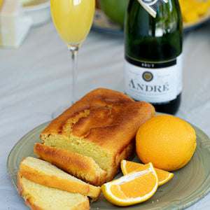 Orange Glazed Mimosa Cake detail view by Two and a Half Irishmen - Traditional Irish Baking