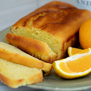 Orange Glazed Mimosa Cake detail view by Two and a Half Irishmen - Traditional Irish Baking