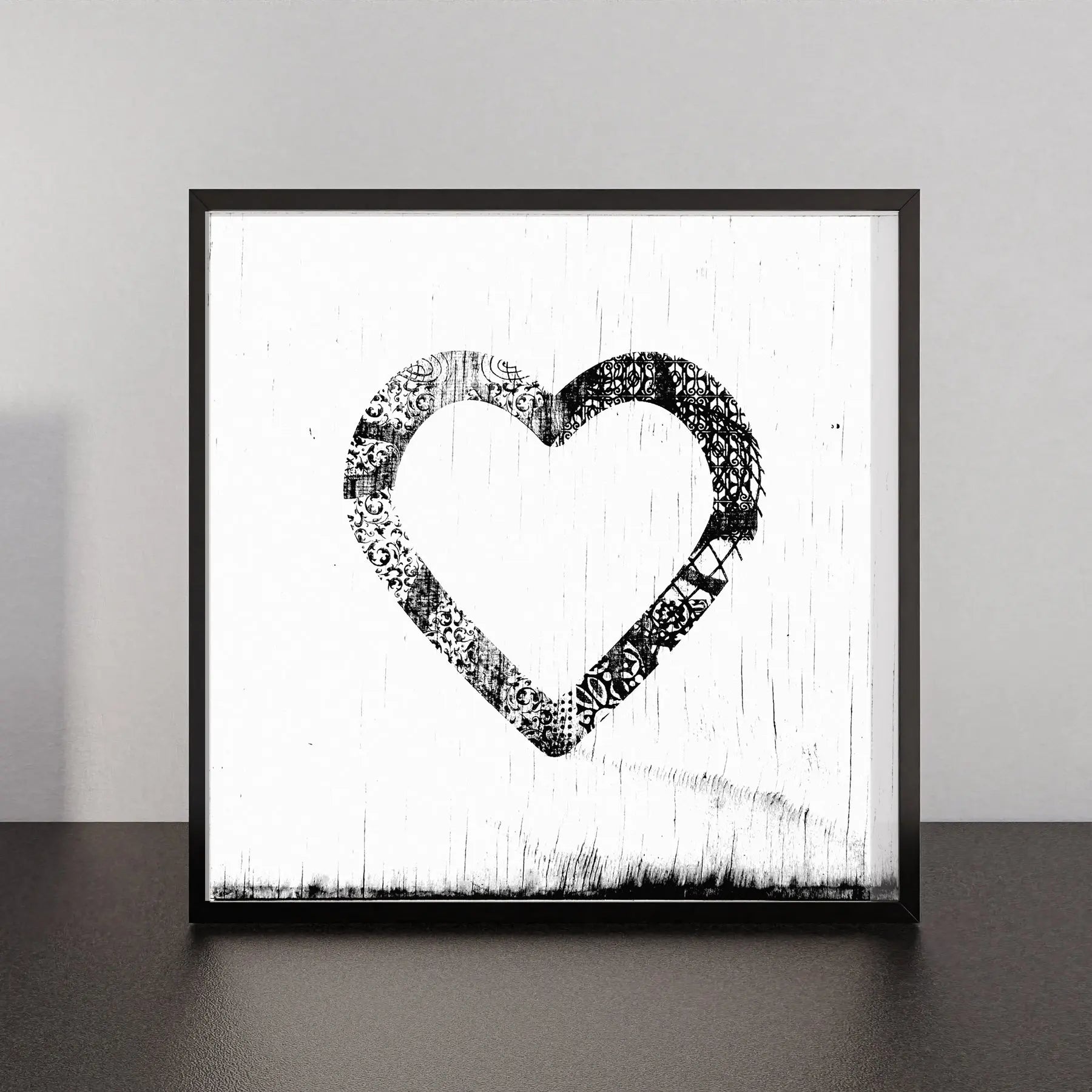 Ornamental Heart Art Prints by Dennehey Design Co., Southern home decor main product photo