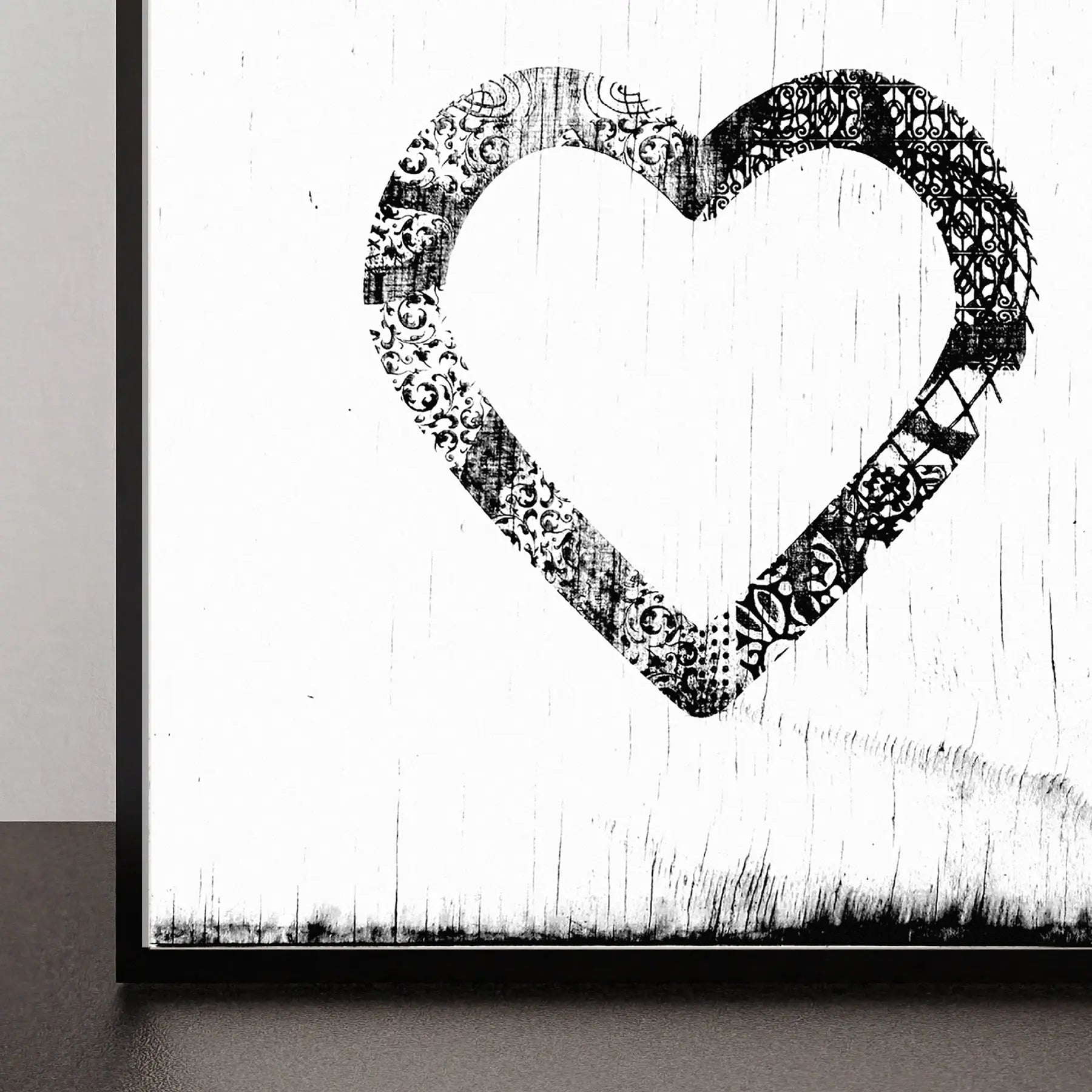 Ornamental Heart Art Prints by Dennehey Design Co., Southern home decor detail photo 3