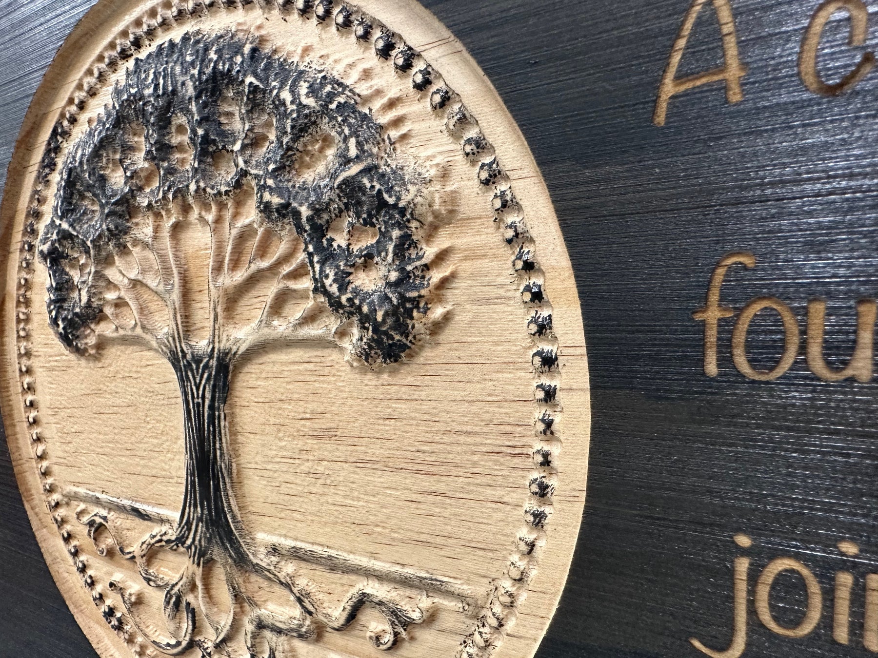 Our Family Tree Roots Wall Decoration Gun Safe - Securely Store Your Gun Safely in Plain Sight by Bellewood Designs, Southern home decor detail photo 5