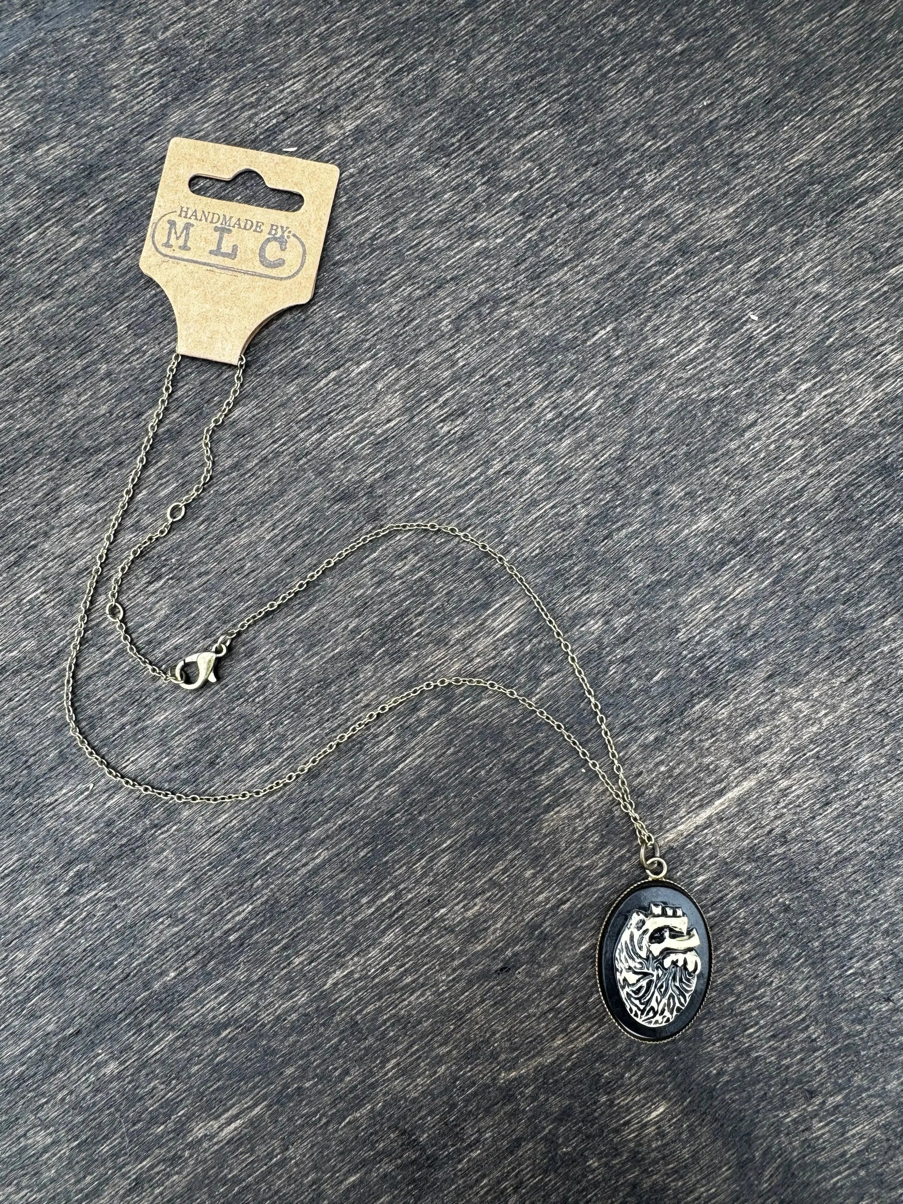 Oval Relic Pendant Necklace | Fantasy Rune Jewelry Gift by Mushroom Lady Co, handmade jewelry detail photo 3