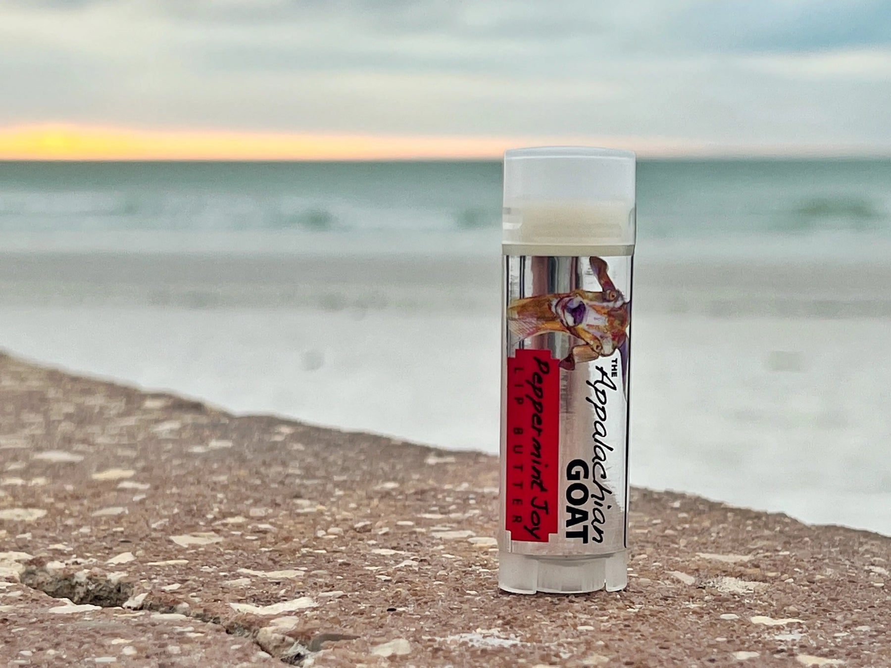 Peppermint Joy Luxury Lip Butter™ - The Appalachian Goat by Essential Journeys, Southern food gift detail photo 3