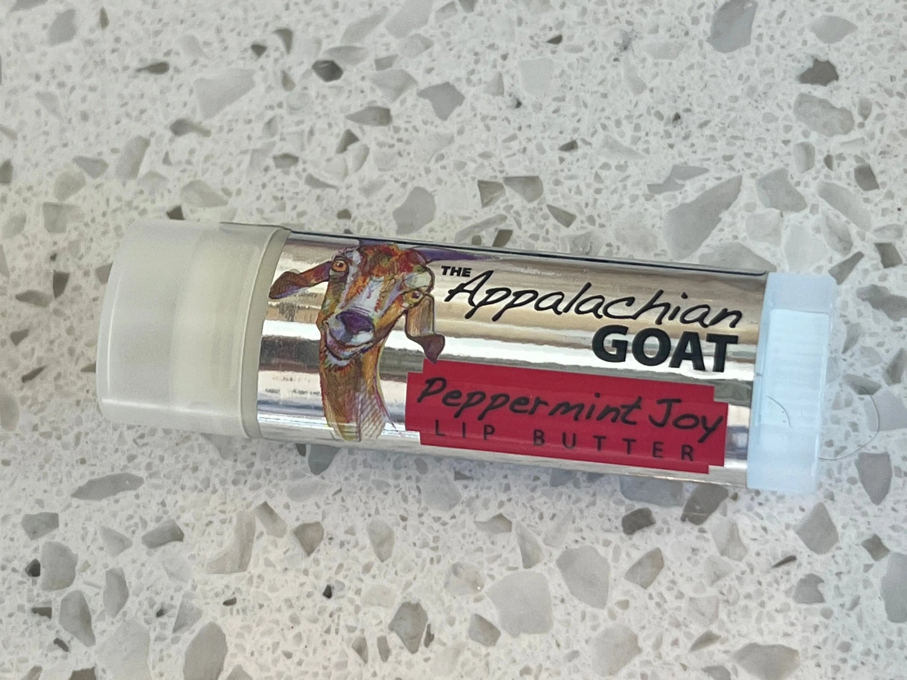 Peppermint Joy Luxury Lip Butter™ - The Appalachian Goat by Essential Journeys, Southern food gift detail photo 4