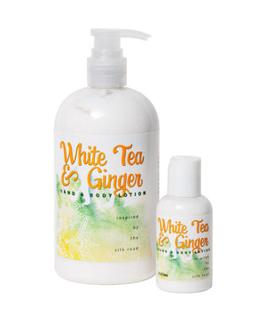 White Tea & Ginger Hand & Body Lotion 16 Oz Or 2 Oz by Essential Journeys, Southern food gift detail photo 7
