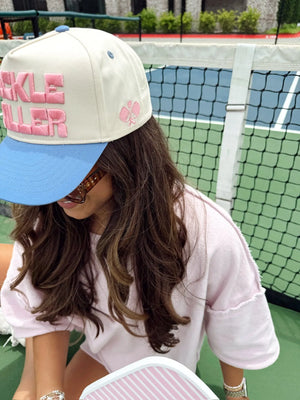PICKLEBALLER - Vintage Trucker Hat by KenzKustomz, Southern lifestyle apparel detail photo 11