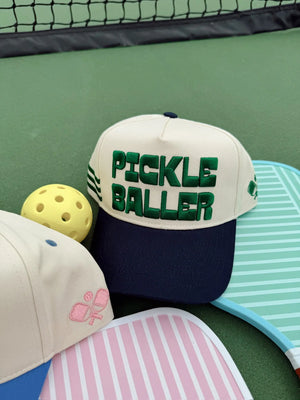 PICKLEBALLER - Vintage Trucker Hat by KenzKustomz, Southern lifestyle apparel detail photo 17