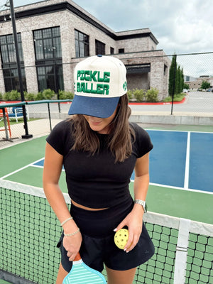 PICKLEBALLER - Vintage Trucker Hat by KenzKustomz, Southern lifestyle apparel detail photo 18