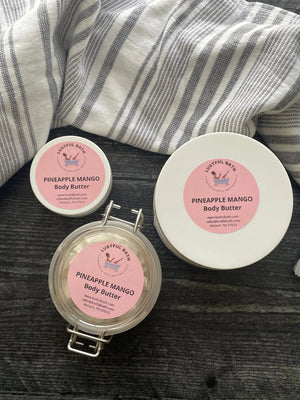 Pineapple Mango Body Butter by Lustful Bath, LLC, natural skincare main product photo