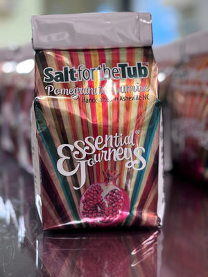 Pomegranate Sunrise Arnica Bath Salts by Essential Journeys, Southern food gift detail photo 5