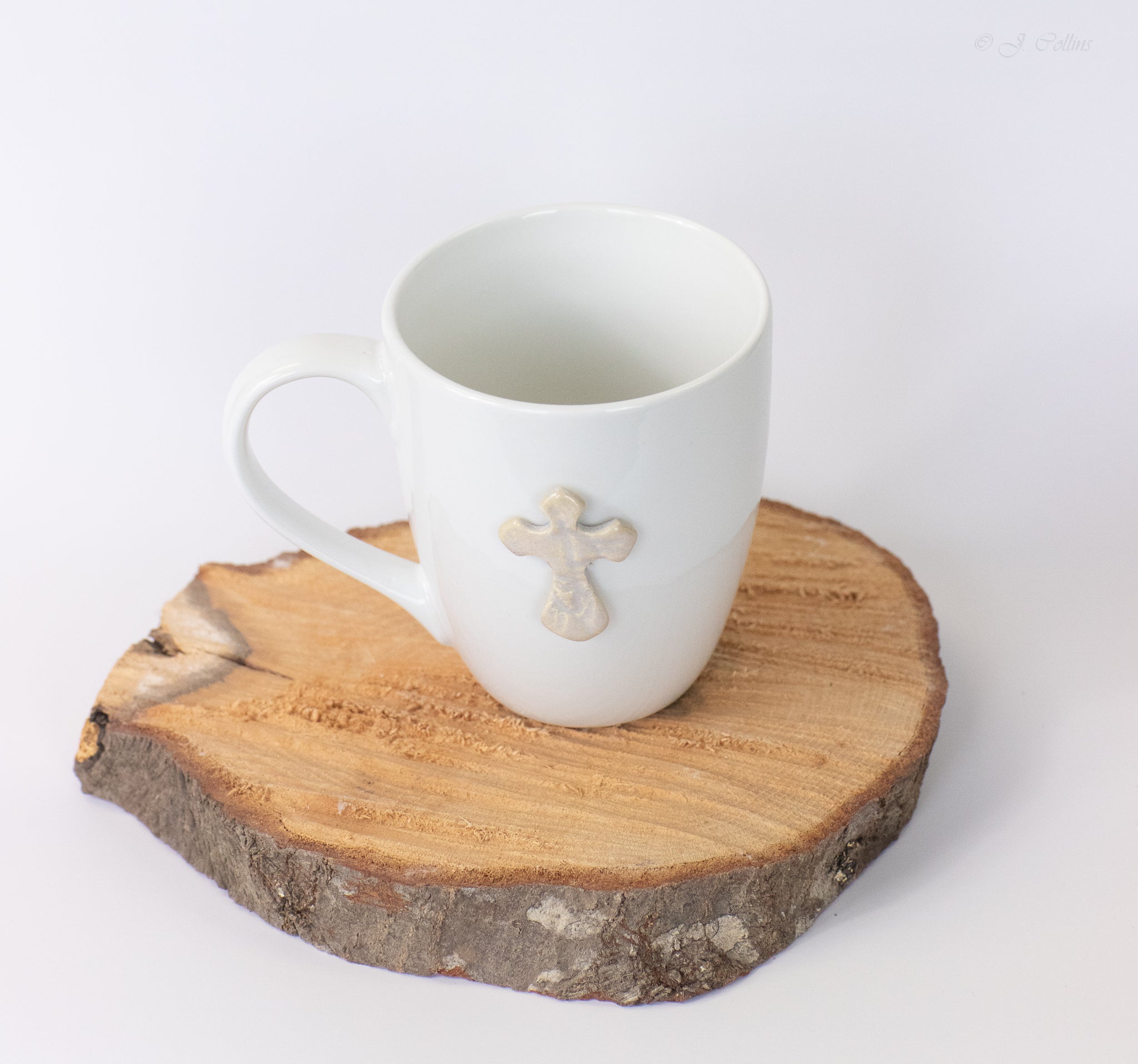 Prodigal Pottery Clearance Cross Small Flared Mug — product view 2