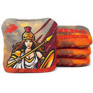 PRO Character Series Cornhole Bags - Regulation 6"x6" Set of 4 - Greek Gods by Cornhole Solutions, custom cornhole board detail photo 2