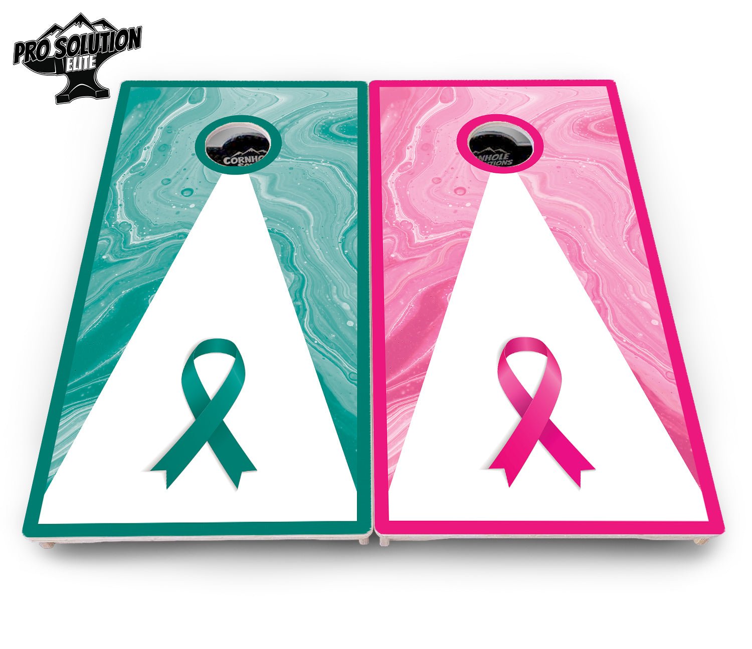 Cancer Awareness Cornhole Boards - Pro Elite Series