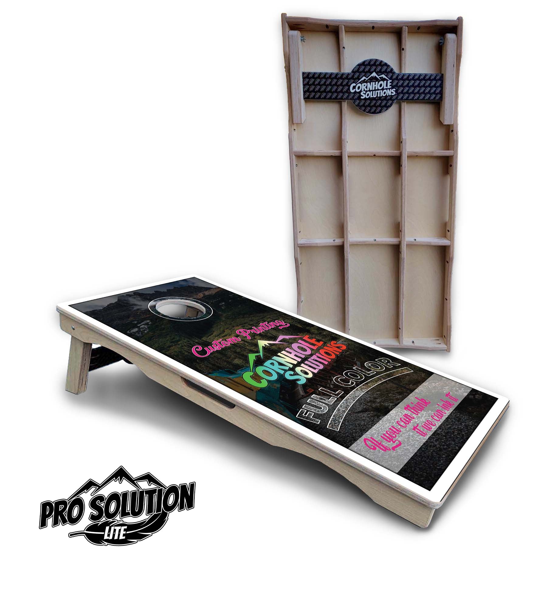 Custom Cornhole Boards - Pro Solution Lite Series by Cornhole Solutions, custom cornhole board detail photo 3