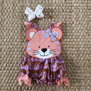 Orange & Purple Tiger Bubble detail view by Seven Lantern Lane