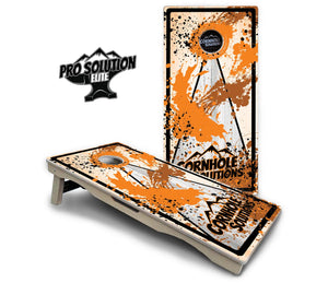 Paint Splatter CS Logo Cornhole Boards - Pro Solution Elite Series by Cornhole Solutions, custom cornhole board detail photo 11