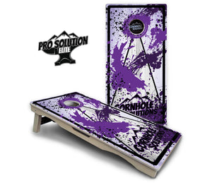 Paint Splatter CS Logo Cornhole Boards - Pro Solution Elite Series by Cornhole Solutions, custom cornhole board detail photo 15