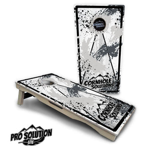 Paint Splatter CS Logo Cornhole Boards - Pro Solution Lite Series by Cornhole Solutions, custom cornhole board detail photo 8