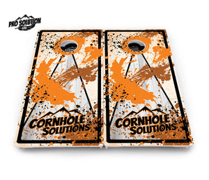 Paint Splatter CS Logo Cornhole Boards - Pro Solution Lite Series by Cornhole Solutions, custom cornhole board detail photo 11