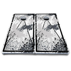 Paint Splatter Cornhole Boards - All Weather Series by Cornhole Solutions, custom cornhole board detail photo 7