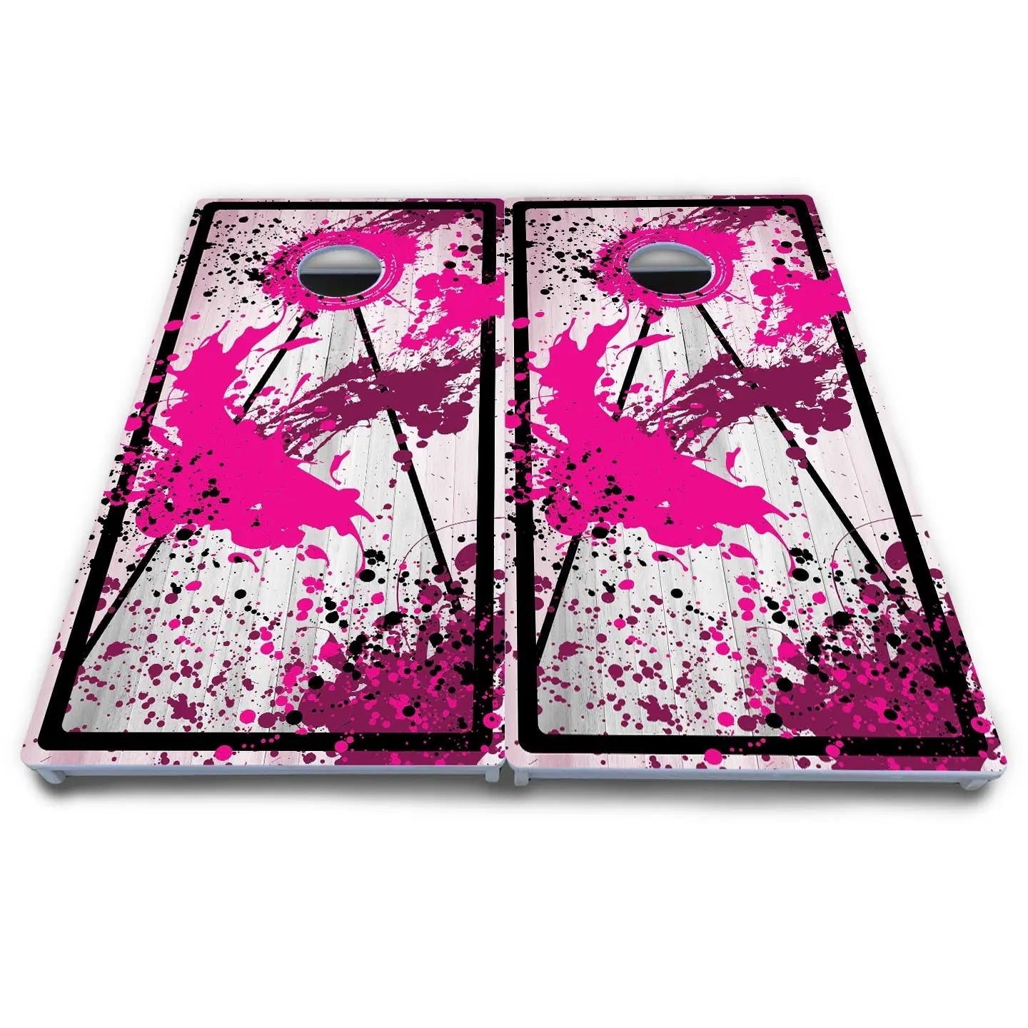 Paint Splatter Cornhole Boards - All Weather Series by Cornhole Solutions, custom cornhole board detail photo 9