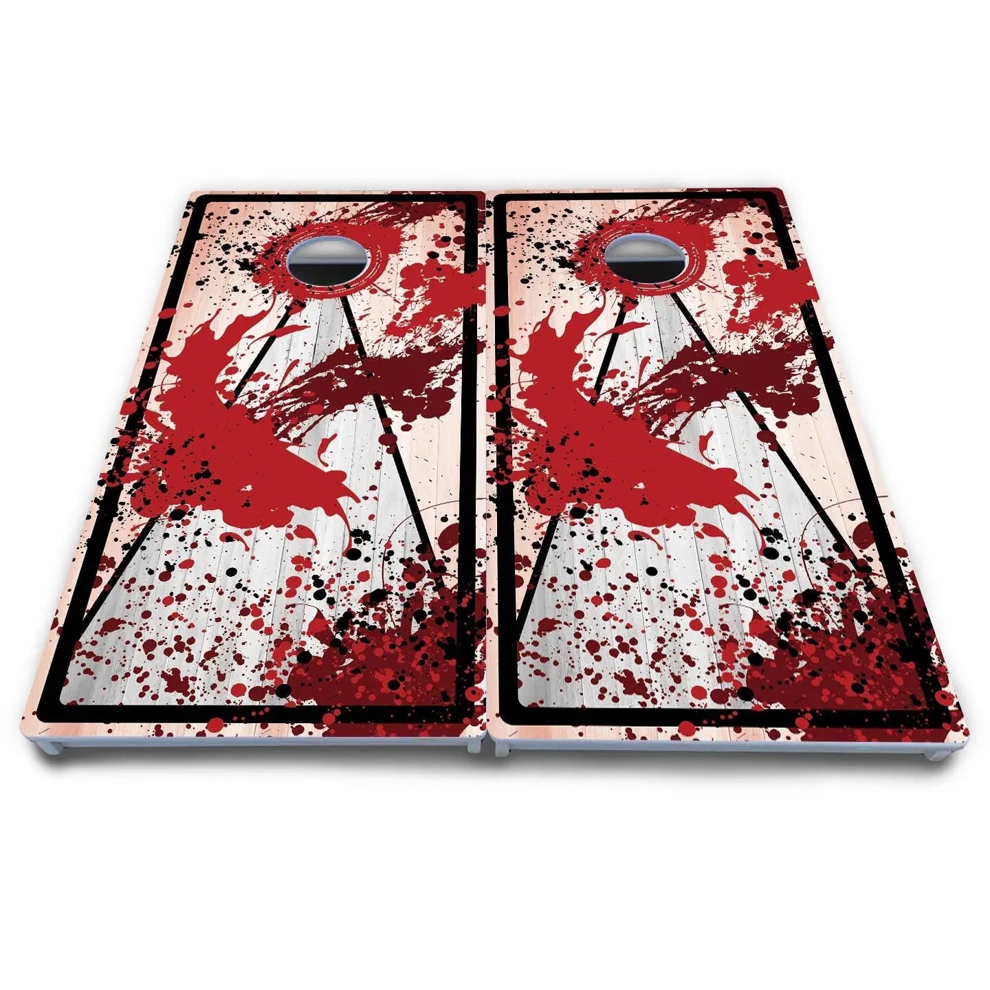 Paint Splatter Cornhole Boards - All Weather Series by Cornhole Solutions, custom cornhole board detail photo 11