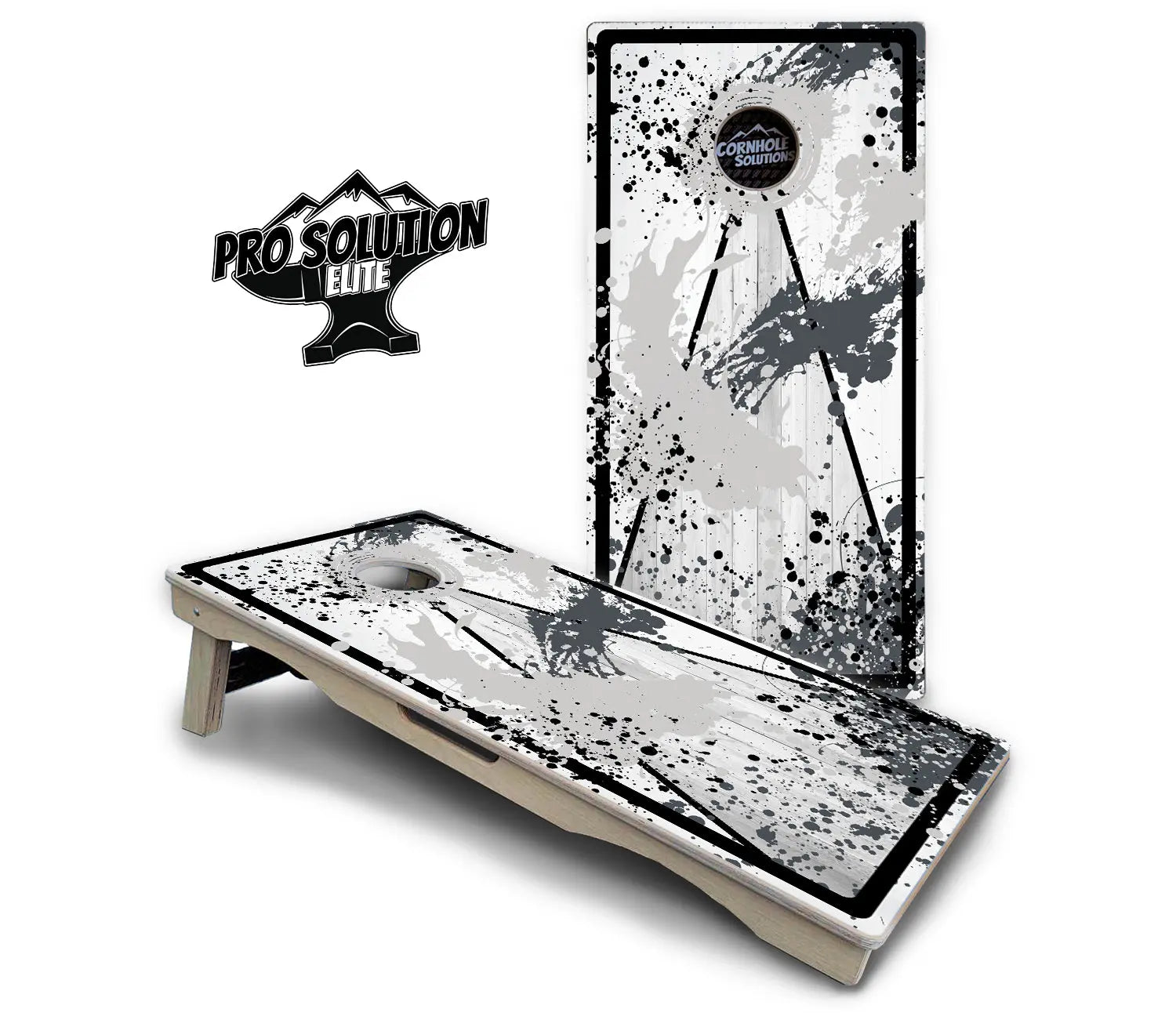 Paint Splatter Cornhole Boards - Pro Solution Elite Series by Cornhole Solutions, custom cornhole board detail photo 9