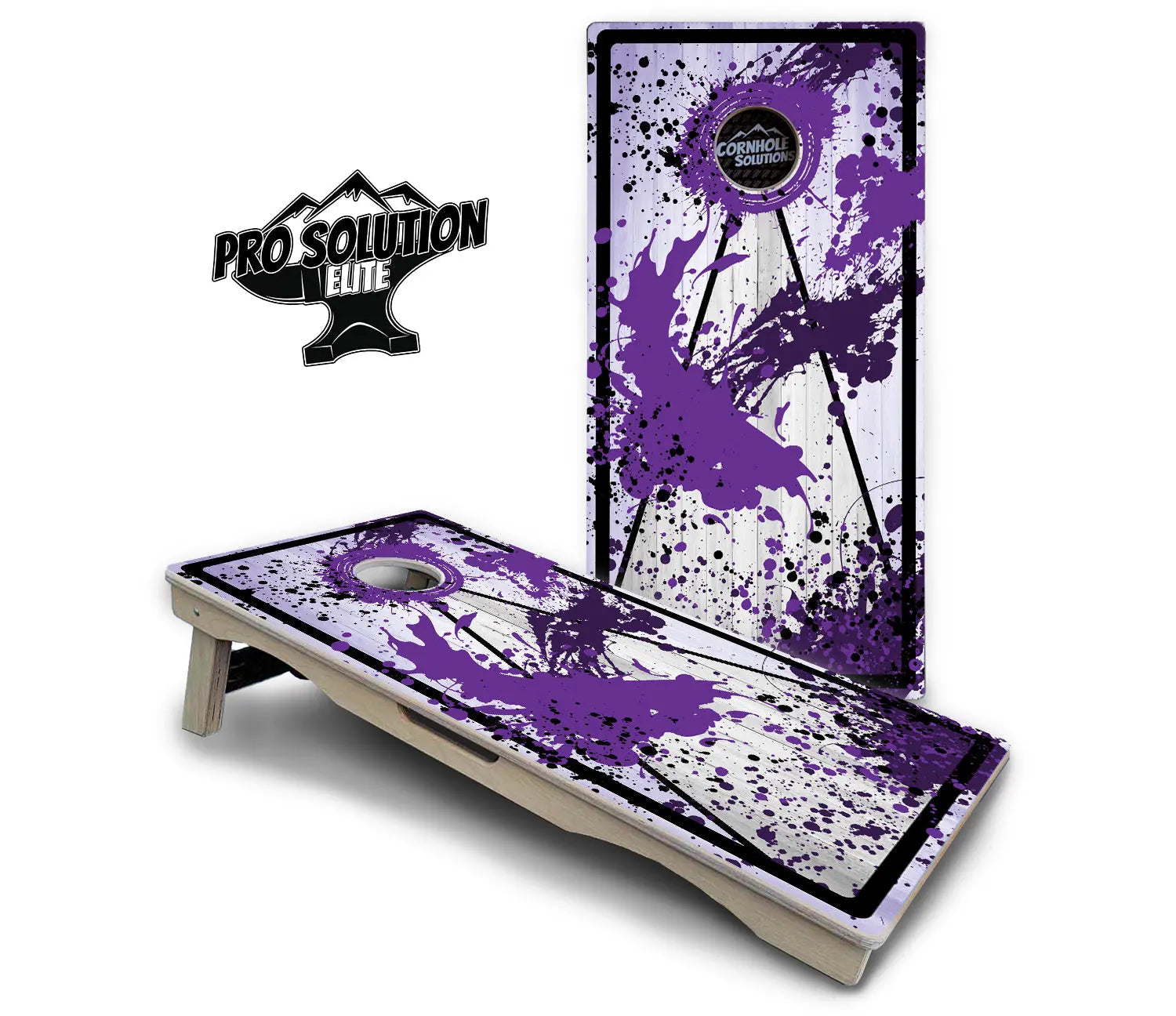 Paint Splatter Cornhole Boards - Pro Solution Elite Series by Cornhole Solutions, custom cornhole board detail photo 15