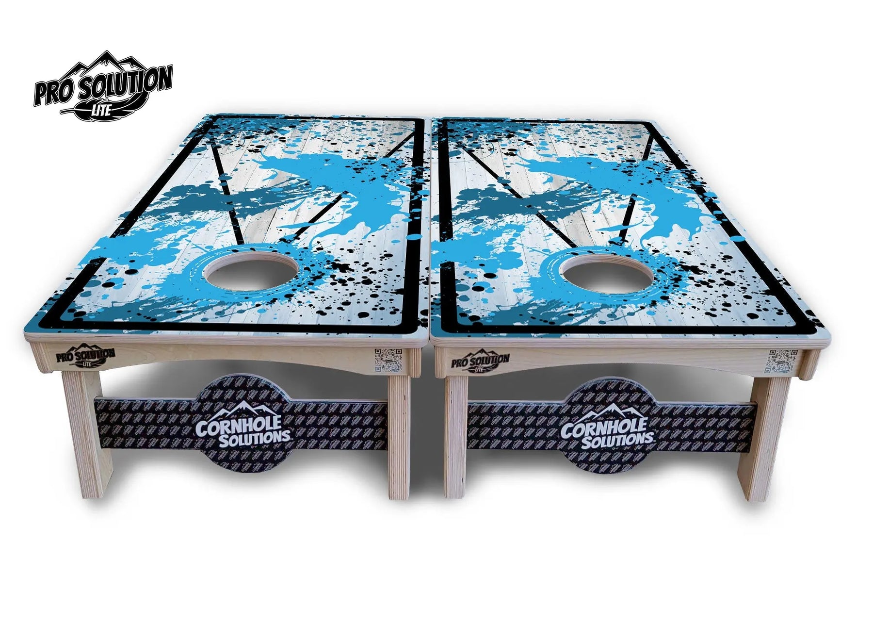 Paint Splatter Cornhole Boards - Pro Solution Lite Series by Cornhole Solutions, custom cornhole board detail photo 3