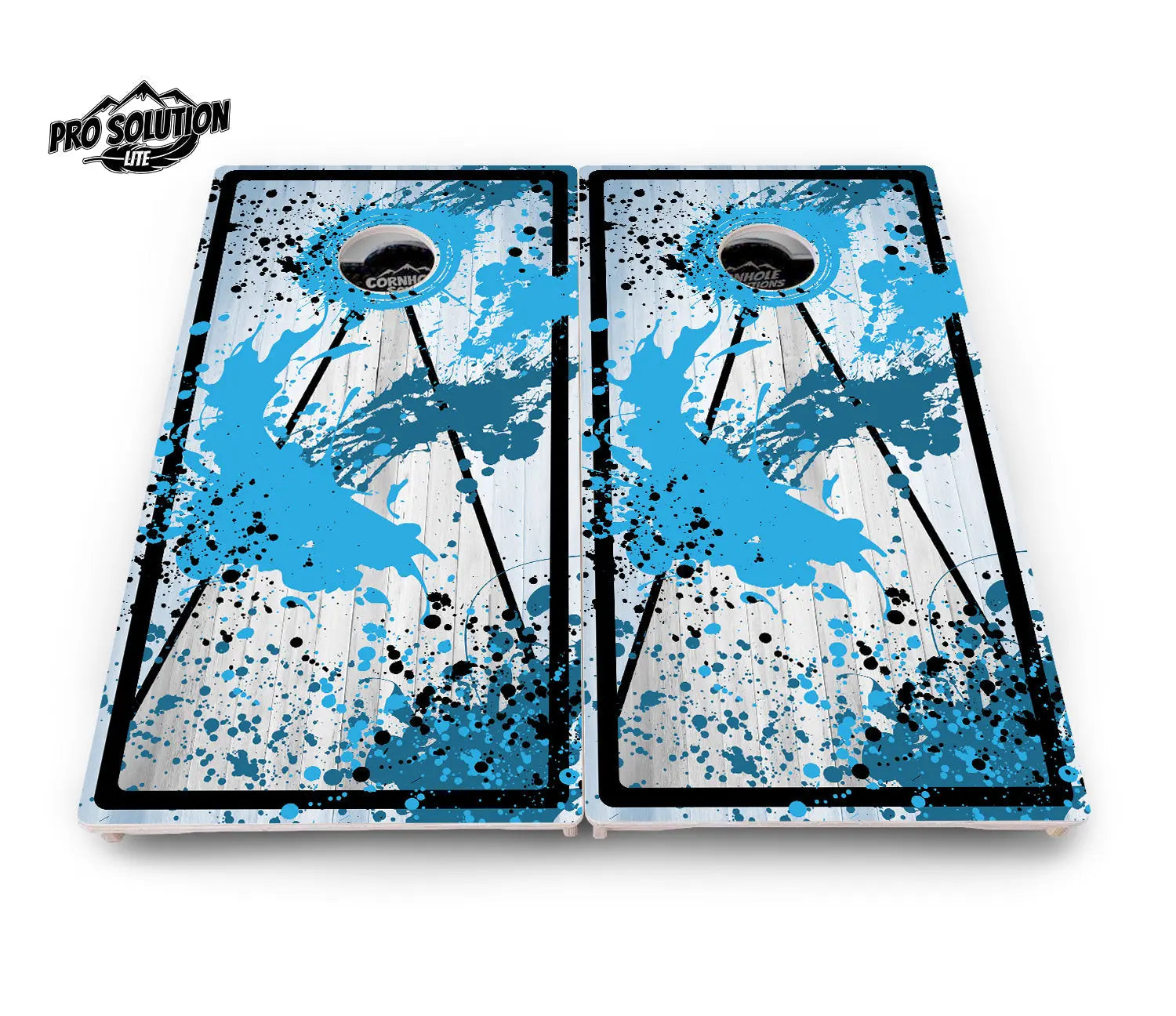 Paint Splatter Cornhole Boards - Pro Solution Lite Series by Cornhole Solutions, custom cornhole board detail photo 4