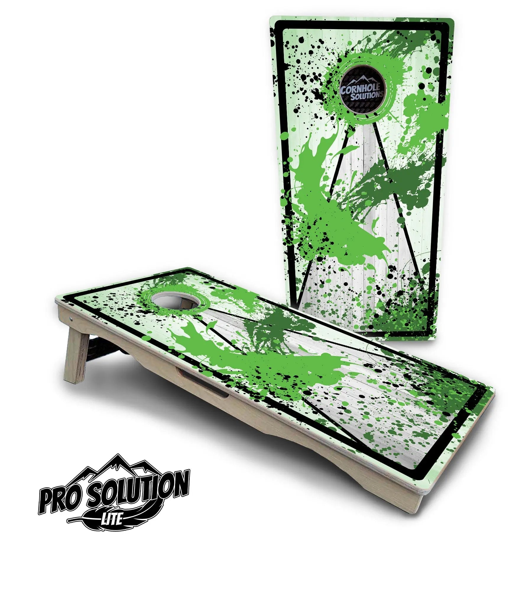 Paint Splatter Cornhole Boards - Pro Solution Lite Series by Cornhole Solutions, custom cornhole board detail photo 6
