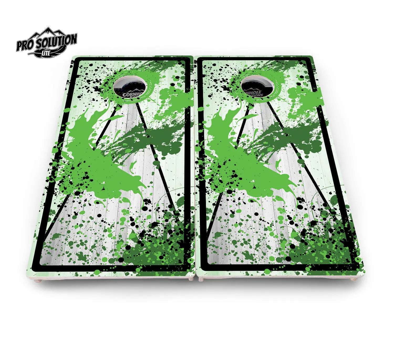Paint Splatter Cornhole Boards - Pro Solution Lite Series by Cornhole Solutions, custom cornhole board detail photo 7